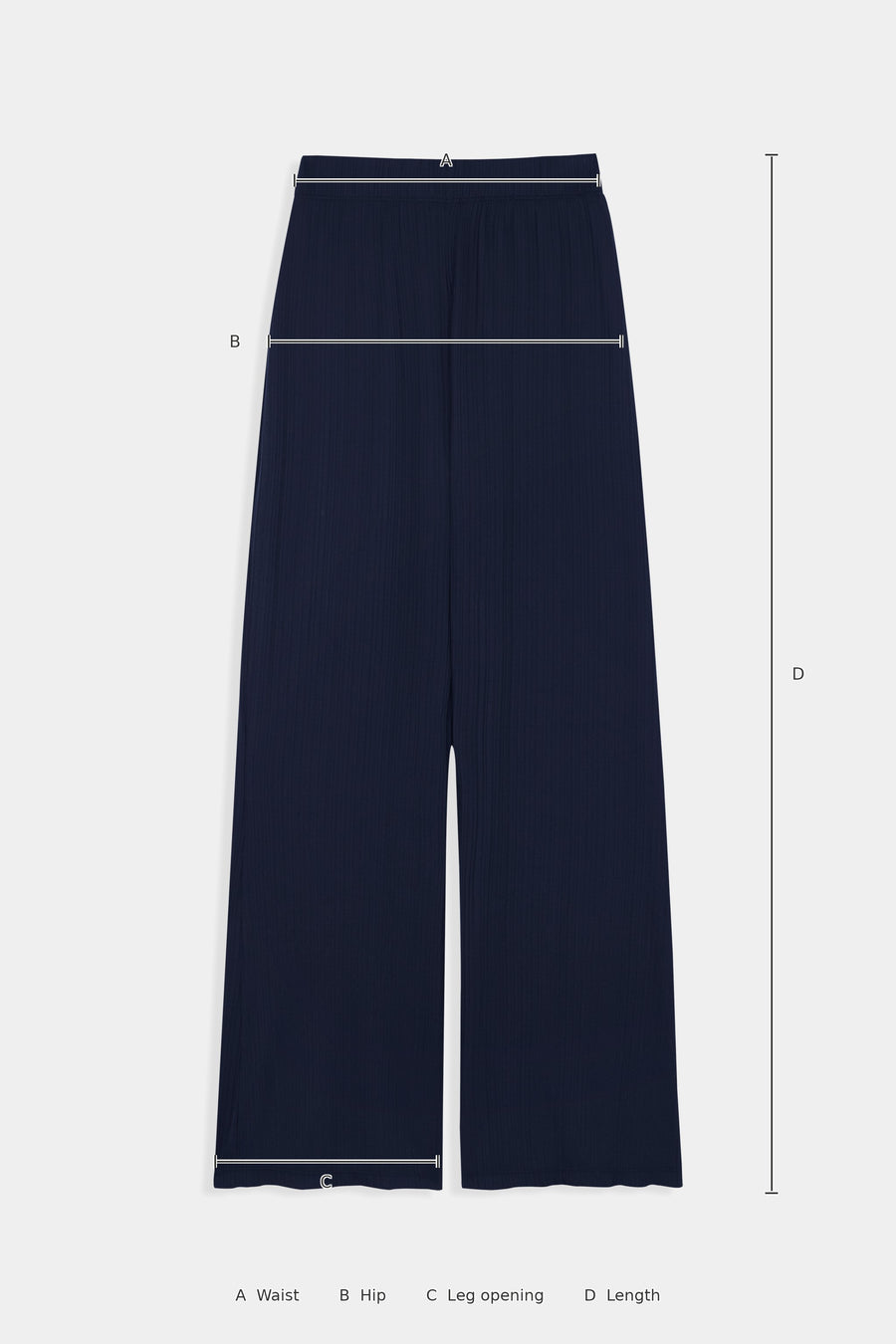 Size Guide – Eve Pants Navy