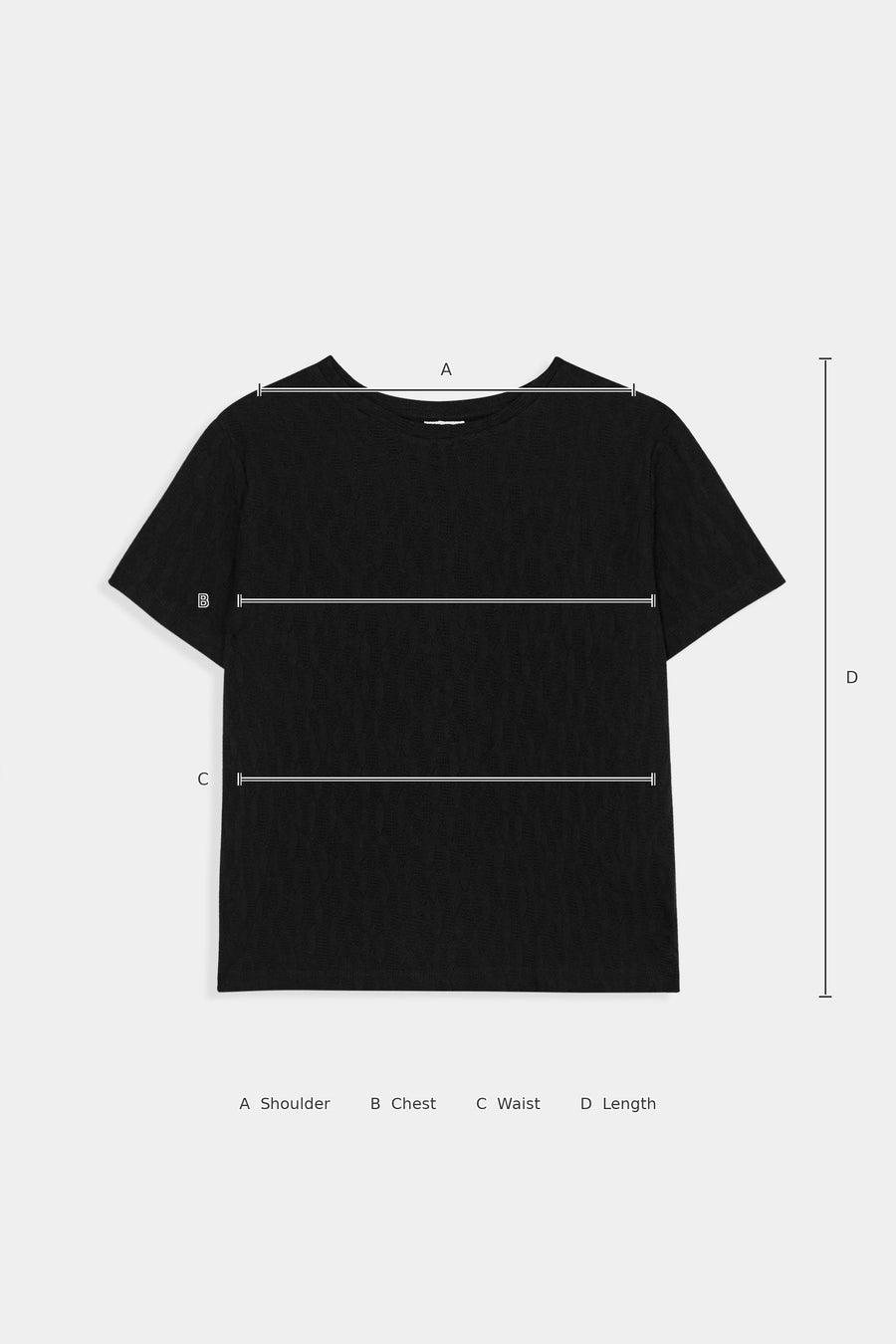 Size Guide – Midnight t-shirt