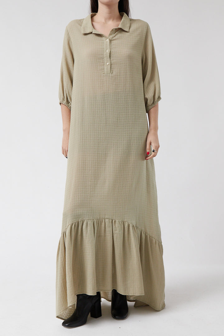 Pesca Green Dress