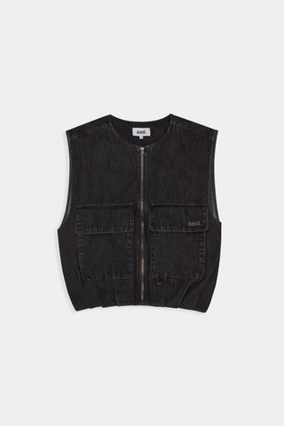 Kim Vest in denim by amt. studio