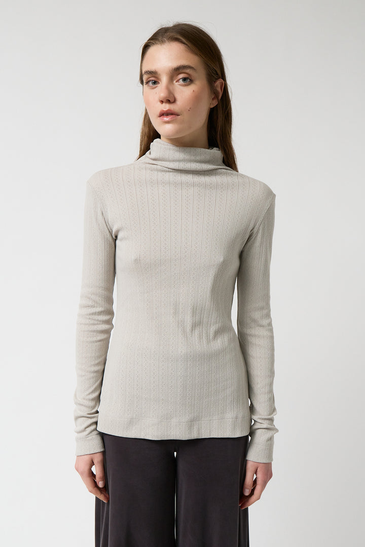 Jersei de coll alt Almond