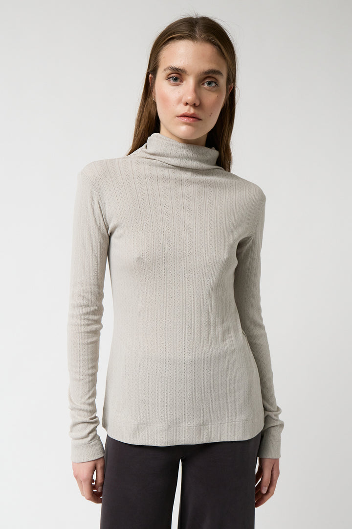 Jersei de coll alt Almond
