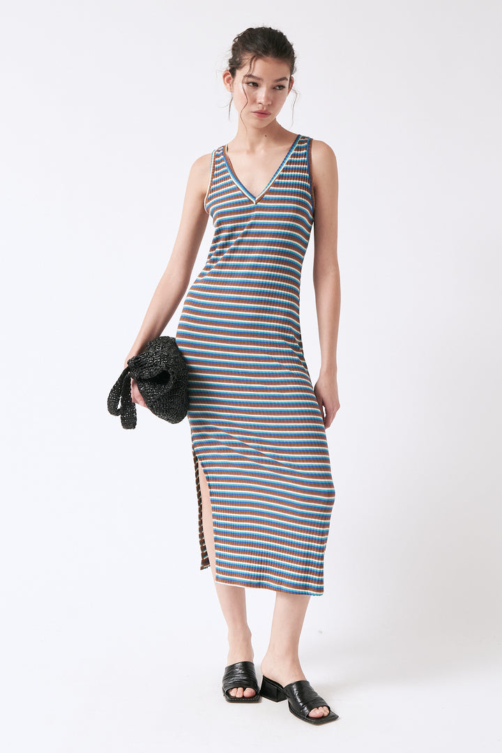 Vestit de coll V Helado