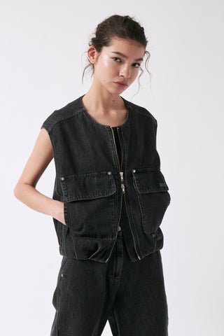 Kim Vest in denim by amt. studio — image 5